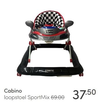 Promoties Cabino loopstoel sportmix - Cabino - Geldig van 18/10/2020 tot 24/10/2020 bij Baby & Tiener Megastore