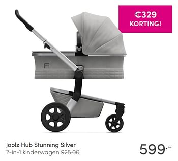 Promoties Joolz hub stunning silver 2-in-1 kinderwagen - Joolz - Geldig van 18/10/2020 tot 24/10/2020 bij Baby & Tiener Megastore