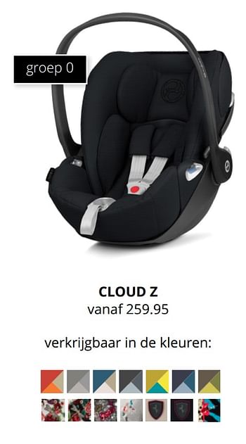 Promoties Cloud z - Huismerk - Baby & Tiener Megastore - Geldig van 18/10/2020 tot 24/10/2020 bij Baby & Tiener Megastore