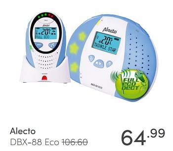 Promoties Alecto dbx-88 eco - Alecto - Geldig van 18/10/2020 tot 24/10/2020 bij Baby & Tiener Megastore