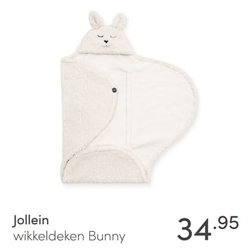 Promoties Jollein wikkeldeken bunny - Jollein - Geldig van 18/10/2020 tot 24/10/2020 bij Baby & Tiener Megastore
