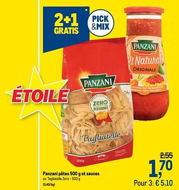 Promotions Panzani pâtes et sauces tagliatelle zero - Panzani - Valide de 21/10/2020 à 03/11/2020 chez Makro