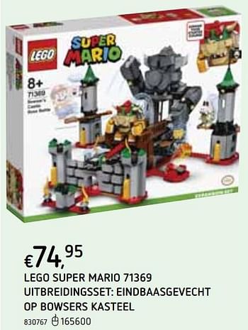 Promoties Lego super mario 71369 uitbreidingsset: eindbaasgevecht op bowsers kasteel - Lego - Geldig van 22/10/2020 tot 06/12/2020 bij Dreamland