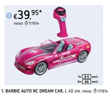Bijdrage Integraal uitvegen Mattel Barbie auto rc dream car - Promotie bij Dreamland