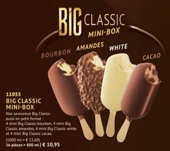 Promotions Big classic mini-box - Produit maison - Bofrost - Valide de 28/09/2020 à 28/03/2021 chez Bofrost
