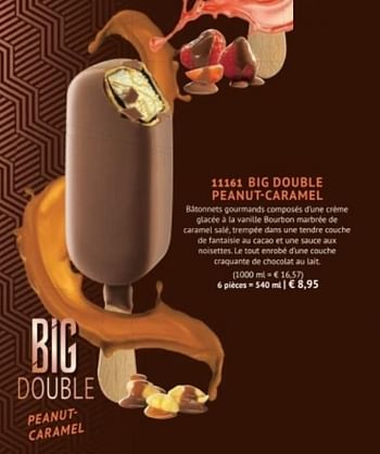 Promotions Big double peanut-caramel - Produit maison - Bofrost - Valide de 28/09/2020 à 28/03/2021 chez Bofrost