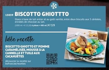 Promotions Biscotto ghiottto - Produit maison - Bofrost - Valide de 28/09/2020 à 28/03/2021 chez Bofrost