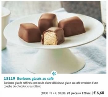 Promotions Bonbons glacés au café - Produit maison - Bofrost - Valide de 28/09/2020 à 28/03/2021 chez Bofrost