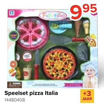 Promoties Speelset pizza italia - Huismerk - Euroshop - Geldig van 17/10/2020 tot 06/12/2020 bij Euro Shop