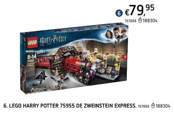 Promoties Lego harry potter 75955 de zweinstein express - Lego - Geldig van 22/10/2020 tot 06/12/2020 bij Dreamland