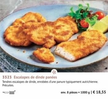 Promotions Escalopes de dinde panées - Produit maison - Bofrost - Valide de 28/09/2020 à 28/03/2021 chez Bofrost