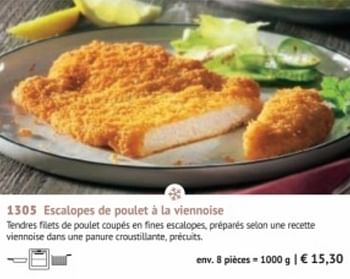 Promotions Escalopes de poulet à la viennoise - Produit maison - Bofrost - Valide de 28/09/2020 à 28/03/2021 chez Bofrost