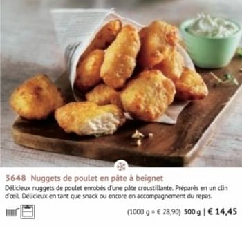 Promotions Nuggets de poulet en pâte à beignet - Produit maison - Bofrost - Valide de 28/09/2020 à 28/03/2021 chez Bofrost