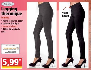 Promotions Legging thermique femme - ElleNor - Valide de 21/10/2020 à 27/10/2020 chez Norma