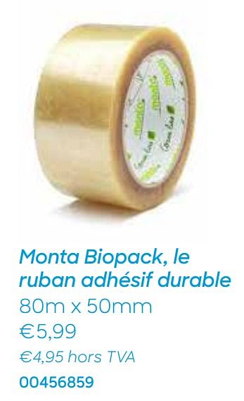 Promotions Monta biopack, le ruban adhésif durable - Produit Maison - Ava - Valide de 20/10/2020 à 30/11/2020 chez Ava