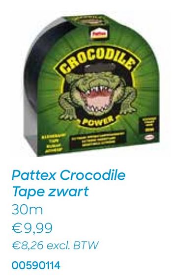 Promoties Pattex crocodile tape zwart - Pattex - Geldig van 20/10/2020 tot 30/11/2020 bij Ava