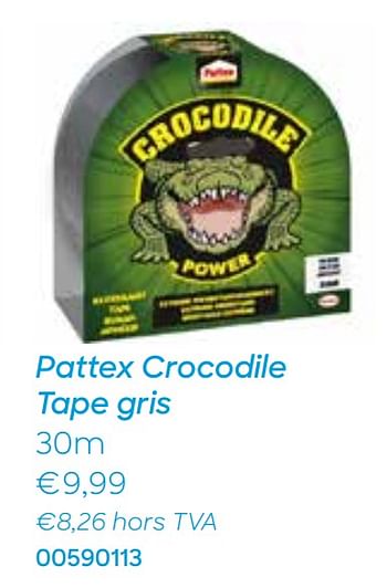 Promotions Pattex crocodile tape gris - Pattex - Valide de 20/10/2020 à 30/11/2020 chez Ava