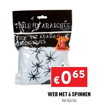 Promoties Web met 6 spinnen - Huismerk - Trafic  - Geldig van 21/10/2020 tot 25/10/2020 bij Trafic