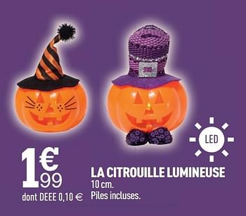 Promotions La citrouille lumineuse - Produit Maison - Centrakor - Valide de 12/10/2020 à 25/10/2020 chez Centrakor