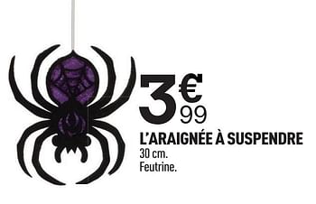 Promotions L`araignée à suspendre - Produit Maison - Centrakor - Valide de 12/10/2020 à 25/10/2020 chez Centrakor
