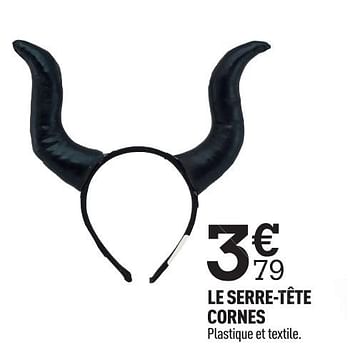 Promotions Le serre-tête cornes - Produit Maison - Centrakor - Valide de 12/10/2020 à 25/10/2020 chez Centrakor