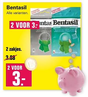 Promoties Bentasil 2 zakjes - Bentasil  - Geldig van 14/10/2020 tot 31/10/2020 bij De Online Drogist
