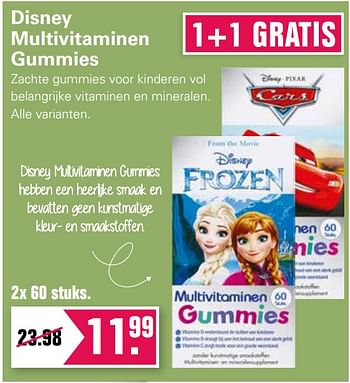 Promoties Disney multivitaminen gummies - Disney - Geldig van 14/10/2020 tot 31/10/2020 bij De Online Drogist