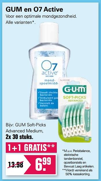 Promoties GUM Soft-Picks Advanced Medium - GUM - Geldig van 14/10/2020 tot 31/10/2020 bij De Online Drogist
