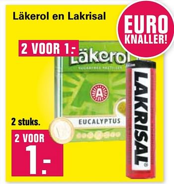 Promotions Läkerol en lakrisal - Valide de 14/10/2020 à 31/10/2020 chez De Online Drogist