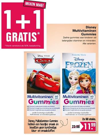 Promoties Disney multivitaminen gummies - Disney - Geldig van 14/10/2020 tot 31/10/2020 bij De Online Drogist