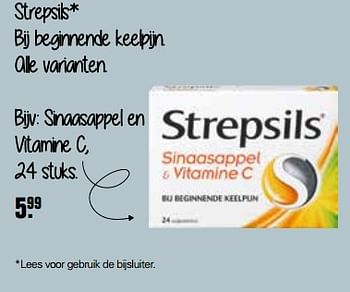 Promoties Strepsils sinaasappel en vitamine c - Strepsils - Geldig van 14/10/2020 tot 31/10/2020 bij De Online Drogist