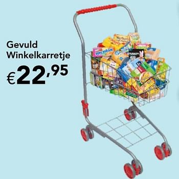 Promoties Gevuld winkelkarretje - Huismerk - Happyland - Geldig van 19/10/2020 tot 31/12/2020 bij Happyland