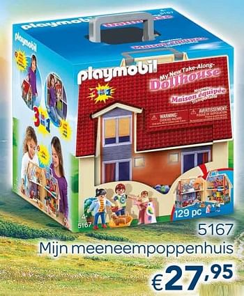 Promoties 5167 mijn meeneempoppenhuis - Playmobil - Geldig van 19/10/2020 tot 31/12/2020 bij Happyland