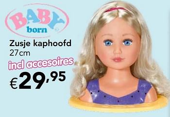 Promoties Zusje kaphoofd - Baby Born - Geldig van 19/10/2020 tot 31/12/2020 bij Happyland