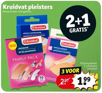 Promoties Pleisters elastisch - Huismerk - Kruidvat - Geldig van 20/10/2020 tot 25/10/2020 bij Kruidvat