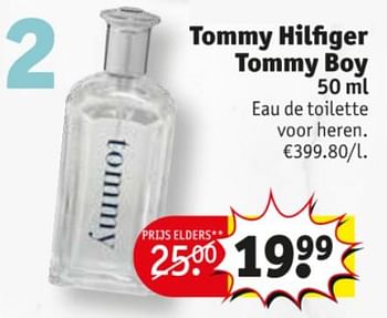 Promoties Tommy hilfiger tommy boy edt - Tommy Hilfiger - Geldig van 20/10/2020 tot 25/10/2020 bij Kruidvat