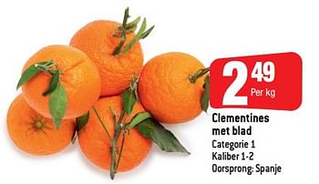 Promotions Clementines met blad - Produit Maison - Smatch - Valide de 21/10/2020 à 27/10/2020 chez Smatch