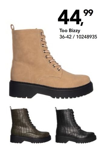 Promoties Boots too bizzy - Too Bizzy - Geldig van 23/10/2020 tot 08/11/2020 bij Bristol