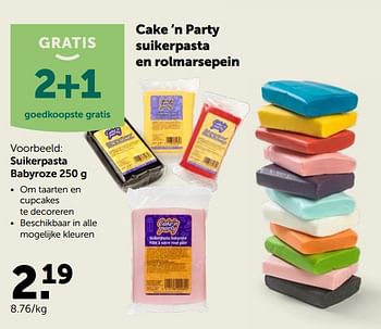 Promoties Cake `n party suikerpasta babyroze - Cake'n Party - Geldig van 21/10/2020 tot 31/10/2020 bij Aveve