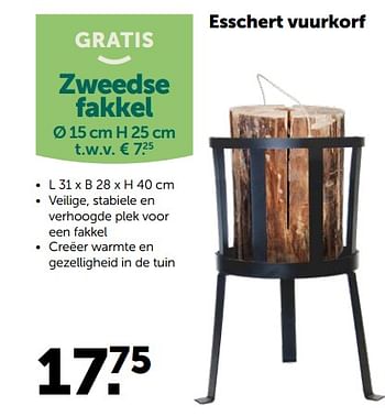 Promoties Esschert vuurkorf - Huismerk - Aveve - Geldig van 21/10/2020 tot 31/10/2020 bij Aveve