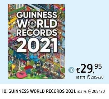 Promoties Guinness world records 2021 - Huismerk - Dreamland - Geldig van 22/10/2020 tot 06/12/2020 bij Dreamland