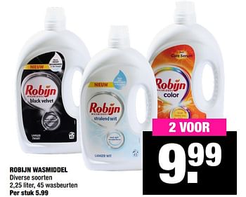 Promoties Robijn wasmiddel - Robijn - Geldig van 19/10/2020 tot 01/11/2020 bij Big Bazar
