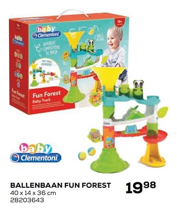 Promoties Ballenbaan fun forest - Clementoni - Geldig van 21/10/2020 tot 08/12/2020 bij Supra Bazar