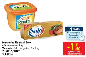 Promoties Solo margarine - Solo - Geldig van 21/10/2020 tot 02/11/2020 bij Carrefour