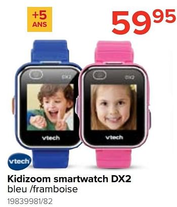 Vtech Kidizoom smartwatch dx2 bleu -framboise - En promotion chez Euro Shop