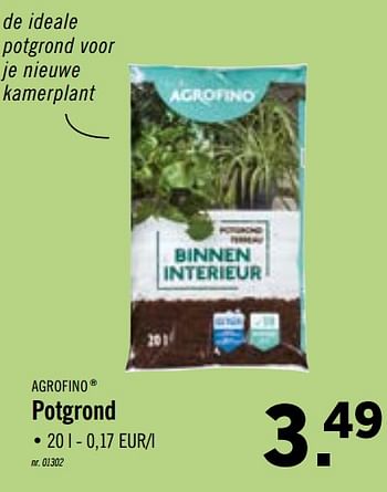 Promoties Potgrond - Agrofino - Geldig van 26/10/2020 tot 31/10/2020 bij Lidl