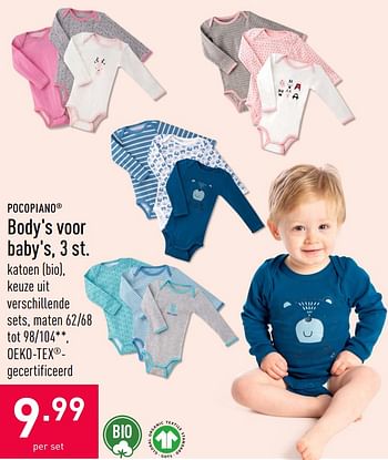 Promoties Body`s voor baby`s - POCOPIANO - Geldig van 28/10/2020 tot 06/11/2020 bij Aldi