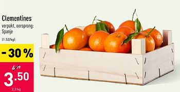 Promoties Clementines - Huismerk - Aldi - Geldig van 26/10/2020 tot 06/11/2020 bij Aldi