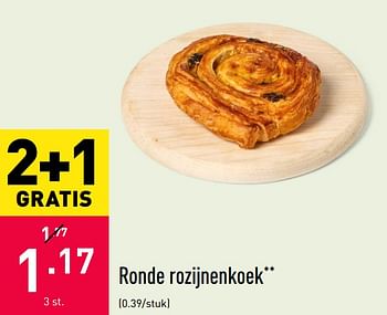 Promoties Ronde rozijnenkoek - Huismerk - Aldi - Geldig van 26/10/2020 tot 06/11/2020 bij Aldi