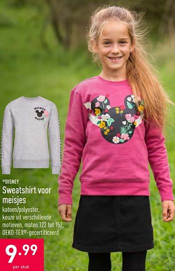 Promoties Sweatshirt voor meisjes - Disney - Geldig van 28/10/2020 tot 06/11/2020 bij Aldi